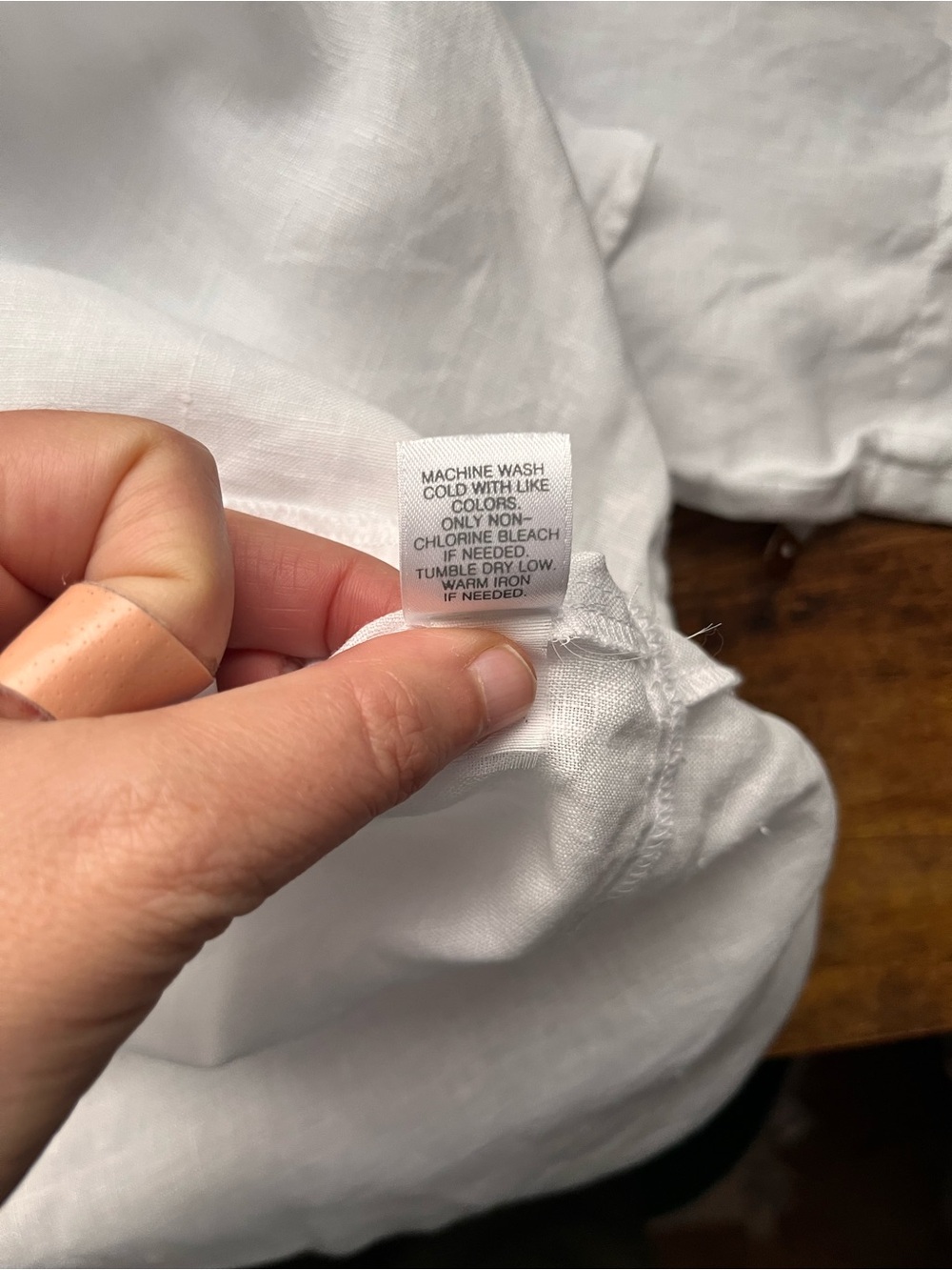 J. Jill PureJill 100% White Linen Boatneck Tunic Half Sleeve 2X - Picture 7 of 9